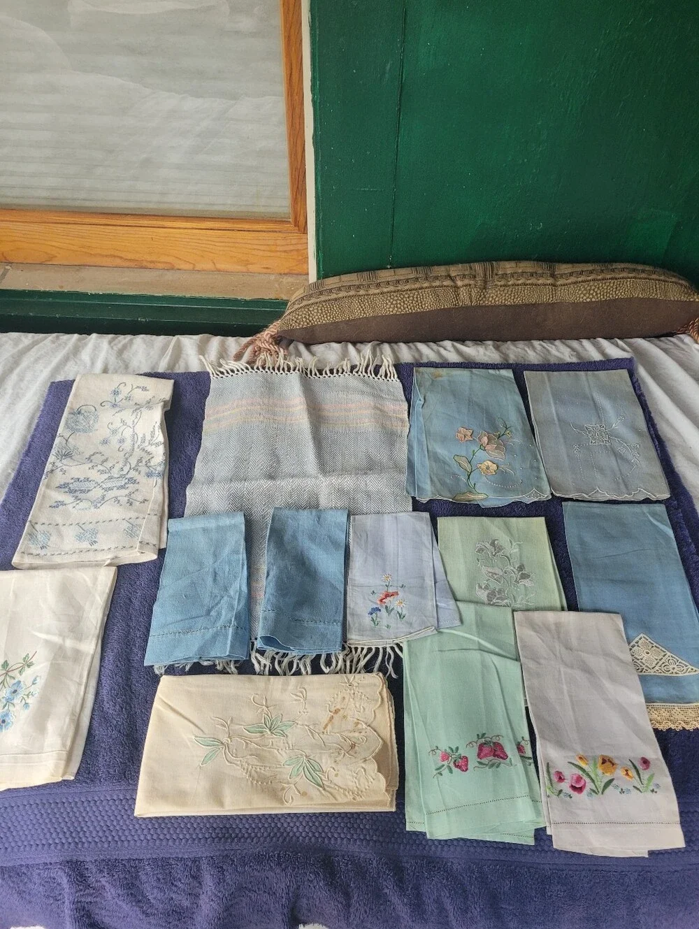 Assorted Blue Linens